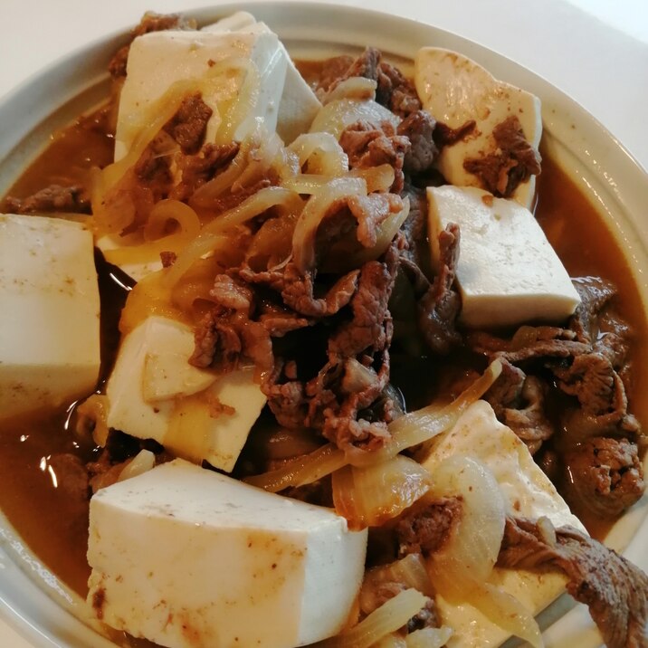 子供も大好き。甘たまねぎの肉豆腐